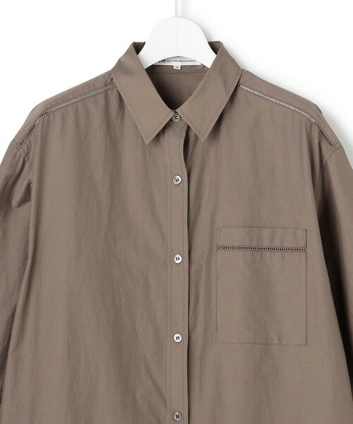 23区 / ニジュウサンク ミニ丈・ひざ丈ワンピース | 【先行予約】ナイロンコットンタフタ シャツワンピース | 詳細6