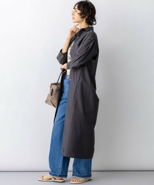 23区 / ニジュウサンク ミニ丈・ひざ丈ワンピース | 【先行予約】ナイロンコットンタフタ シャツワンピース | 詳細17