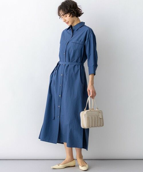 23区 / ニジュウサンク ミニ丈・ひざ丈ワンピース | 【先行予約】ナイロンコットンタフタ シャツワンピース | 詳細20