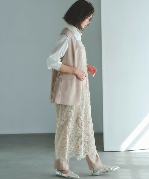 23区 / ニジュウサンク ロング・マキシ丈ワンピース | ペイズリーレース キャミソールワンピース | 詳細8