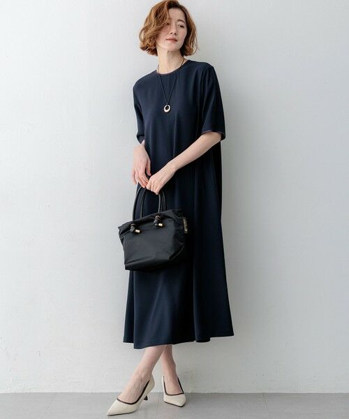 23区 / ニジュウサンク ロング・マキシ丈ワンピース | ストレッチジョーゼット フレアワンピース | 詳細14