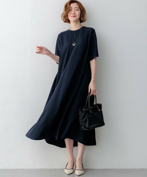 23区 / ニジュウサンク ロング・マキシ丈ワンピース | ストレッチジョーゼット フレアワンピース | 詳細16