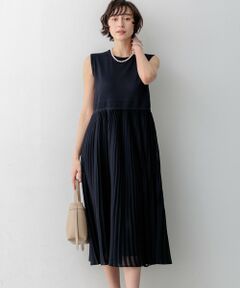 23区 / ニジュウサンク ミニ丈・ひざ丈ワンピース | プリーツニット ワンピース