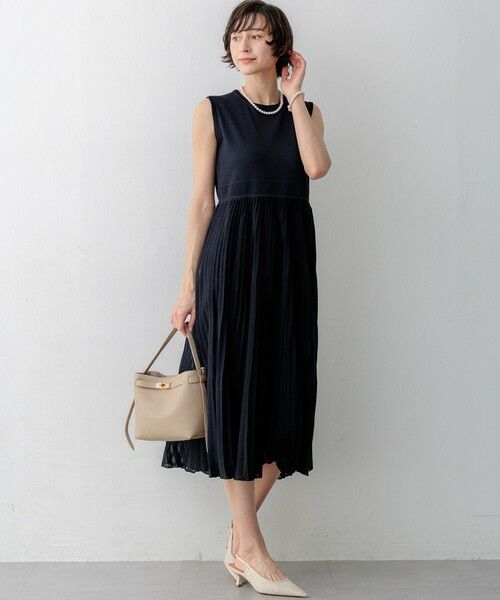 23区 / ニジュウサンク ミニ丈・ひざ丈ワンピース | プリーツニット ワンピース | 詳細12