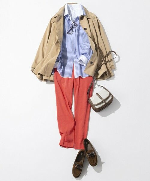 23区 / ニジュウサンク その他パンツ | 【CanCam掲載】リネンレーヨンストレッチ テーパード パンツ | 詳細8