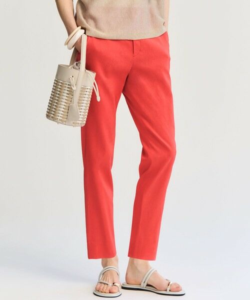 23区 / ニジュウサンク その他パンツ | 【CanCam掲載】リネンレーヨンストレッチ テーパード パンツ（キャロット系）
