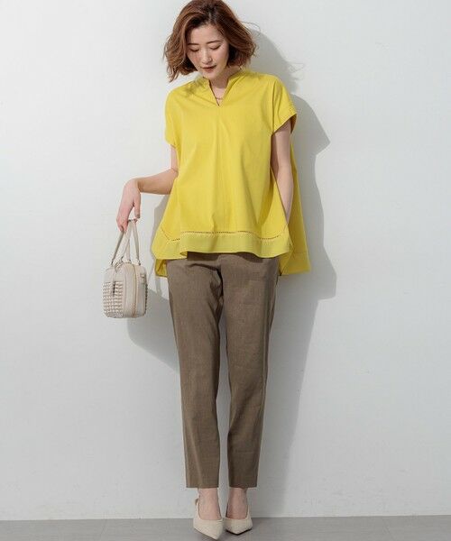 23区 / ニジュウサンク その他パンツ | 【CanCam掲載】リネンレーヨンストレッチ テーパード パンツ | 詳細9