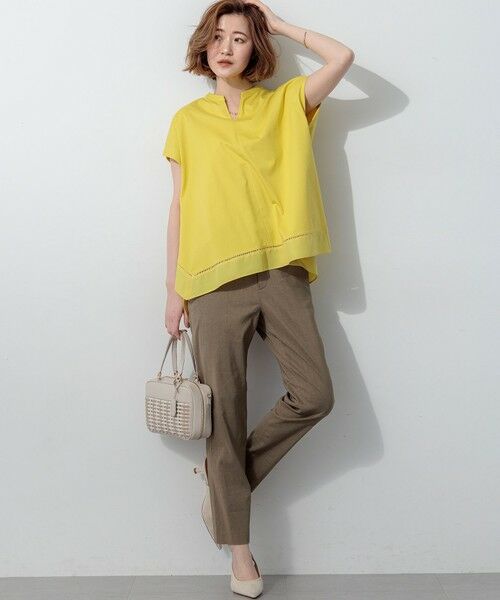 23区 / ニジュウサンク その他パンツ | 【CanCam掲載】リネンレーヨンストレッチ テーパード パンツ | 詳細10