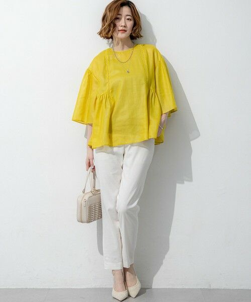 23区 / ニジュウサンク その他パンツ | 【CanCam掲載】リネンレーヨンストレッチ テーパード パンツ | 詳細23