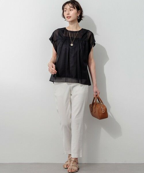 23区 / ニジュウサンク その他パンツ | 【CanCam掲載】リネンレーヨンストレッチ テーパード パンツ | 詳細25