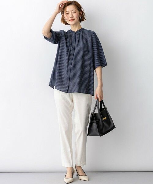 23区 / ニジュウサンク その他パンツ | 【CanCam掲載】リネンレーヨンストレッチ テーパード パンツ | 詳細16