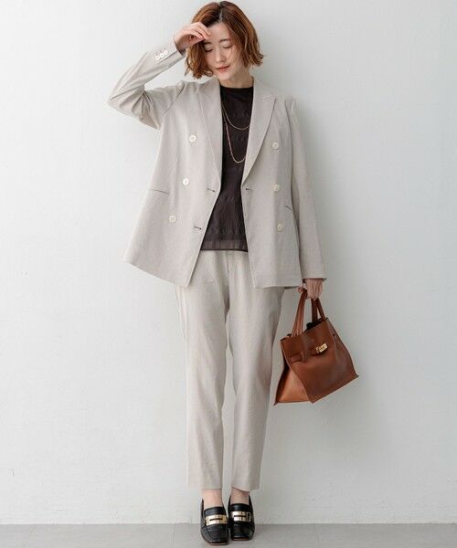 23区 / ニジュウサンク その他パンツ | 【CanCam掲載】リネンレーヨンストレッチ テーパード パンツ | 詳細26