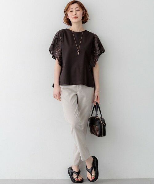 23区 / ニジュウサンク その他パンツ | 【CanCam掲載】リネンレーヨンストレッチ テーパード パンツ | 詳細28