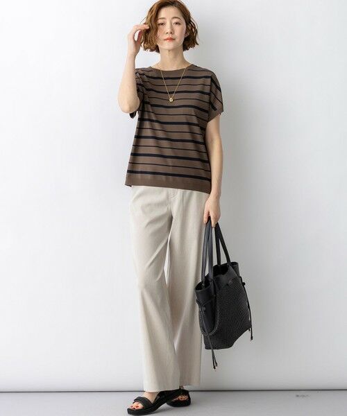 23区 / ニジュウサンク その他パンツ | リネンレーヨンストレッチ ワイドパンツ | 詳細19