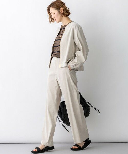 23区 / ニジュウサンク その他パンツ | リネンレーヨンストレッチ ワイドパンツ | 詳細27