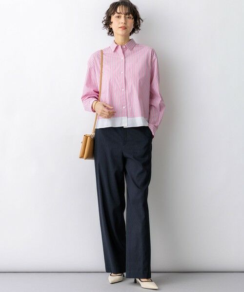 23区 / ニジュウサンク その他パンツ | リネンレーヨンストレッチ ワイドパンツ | 詳細28