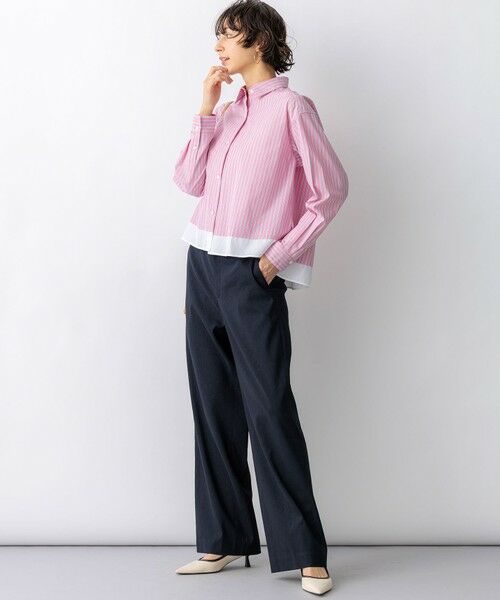 23区 / ニジュウサンク その他パンツ | リネンレーヨンストレッチ ワイドパンツ | 詳細29