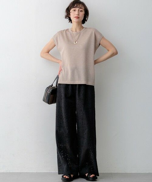 23区 / ニジュウサンク その他パンツ | 【見上愛さん着用】ラッセルオーナメントレース ワイド パンツ | 詳細9