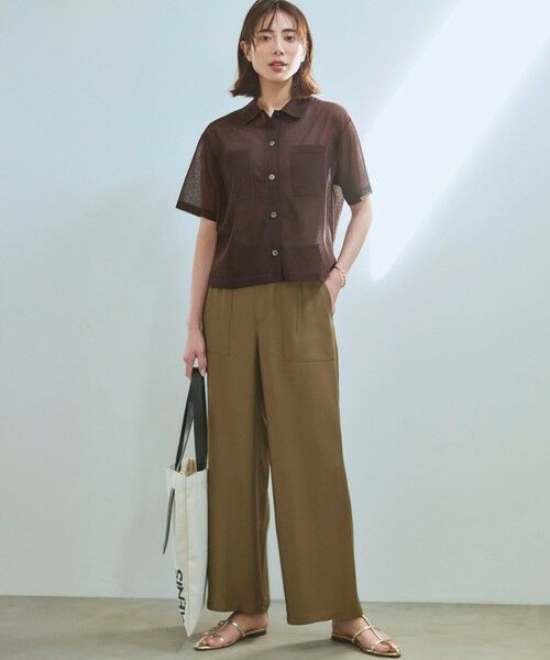 23区 / ニジュウサンク その他パンツ | 【見上愛さん着用/CLASSY.・STORY掲載】ブライトカルゼ ワイド パンツ | 詳細8