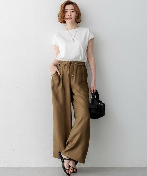 23区 / ニジュウサンク その他パンツ | 【見上愛さん着用/CLASSY.・STORY掲載】ブライトカルゼ ワイド パンツ | 詳細9