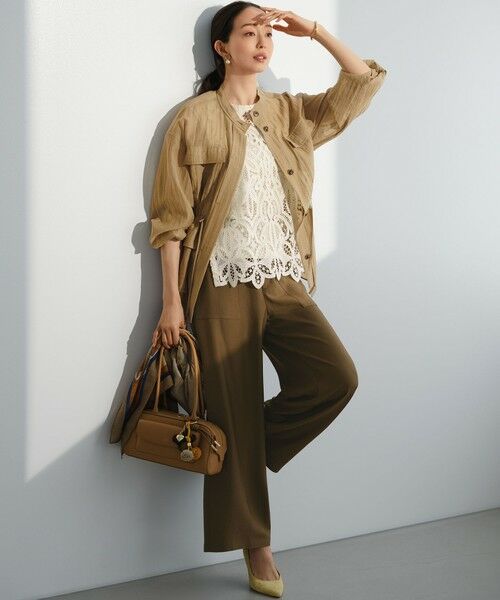 23区 / ニジュウサンク その他パンツ | 【見上愛さん着用】ブライトカルゼ ワイド パンツ | 詳細5