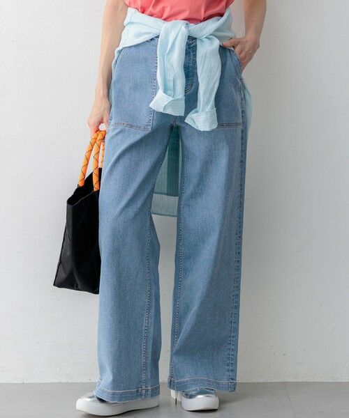 23区 / ニジュウサンク デニムパンツ | 【見上愛さん着用】23区 Summer DENIM ベイカーパンツ（ブリーチ系）