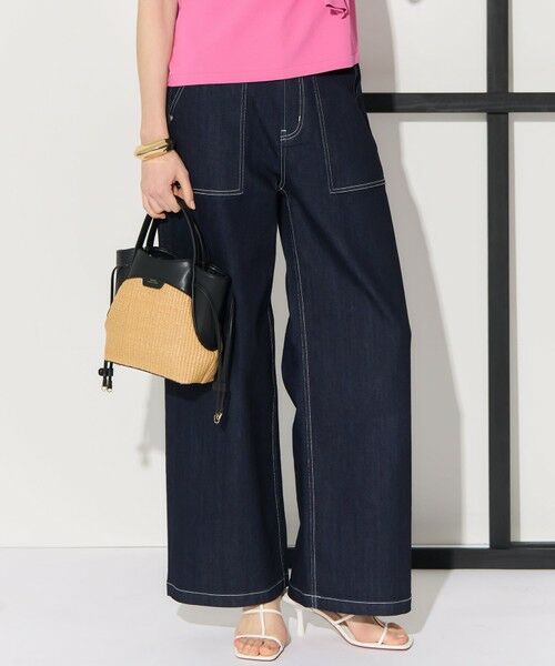 23区 / ニジュウサンク デニムパンツ | 【見上愛さん着用】23区 Summer DENIM ベイカーパンツ（ネイビー系）