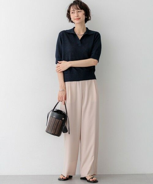 23区 / ニジュウサンク その他パンツ | 【WEB&一部店舗限定】ストレッチジョーゼット ワイドパンツ | 詳細6