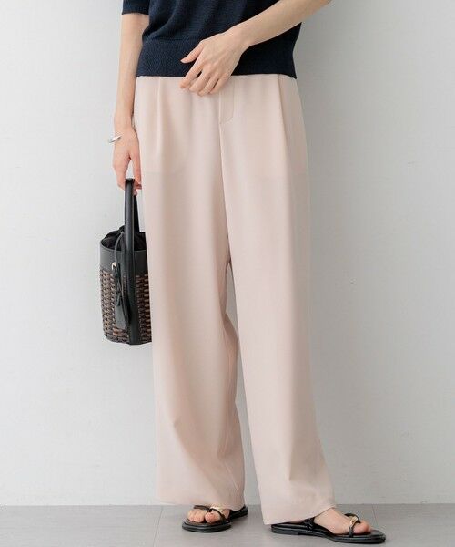 23区 / ニジュウサンク その他パンツ | 【WEB&一部店舗限定】ストレッチジョーゼット ワイドパンツ（ピンク系）