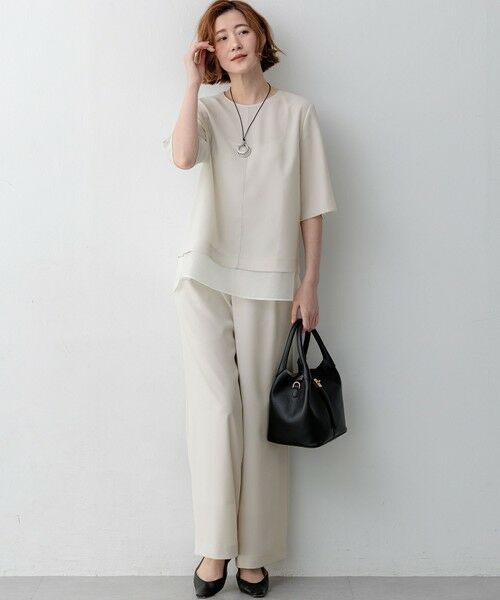 23区 / ニジュウサンク その他パンツ | 【WEB&一部店舗限定】ストレッチジョーゼット ワイドパンツ | 詳細16