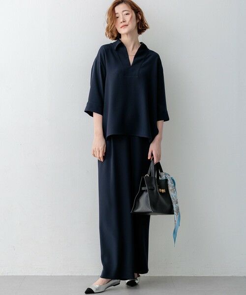 23区 / ニジュウサンク その他パンツ | 【WEB&一部店舗限定】ストレッチジョーゼット ワイドパンツ | 詳細26