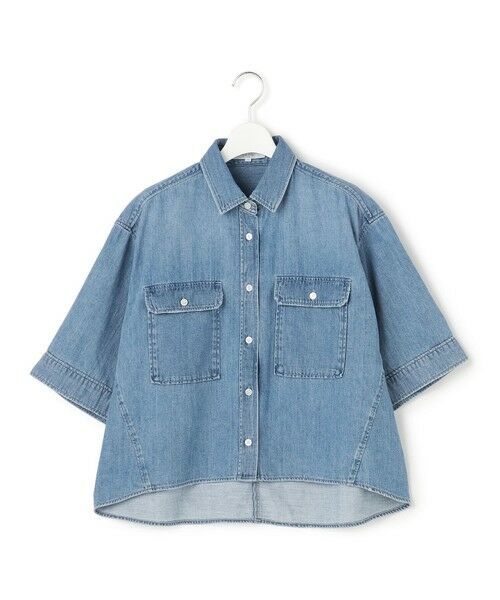 23区 / ニジュウサンク シャツ・ブラウス | 【SLOW/一部店舗限定】LIGHT DENIM クロップド シャツ | 詳細2