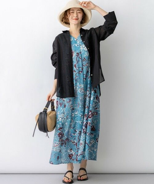 23区 / ニジュウサンク シャツ・ブラウス | リネンミックスシアースラブ オーバーシャツ | 詳細5