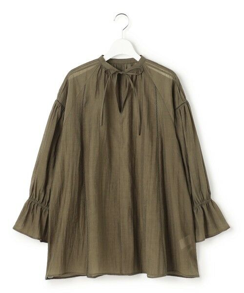 23区 / ニジュウサンク シャツ・ブラウス | リネンミックスシアースラブ ギャザーブラウス | 詳細14