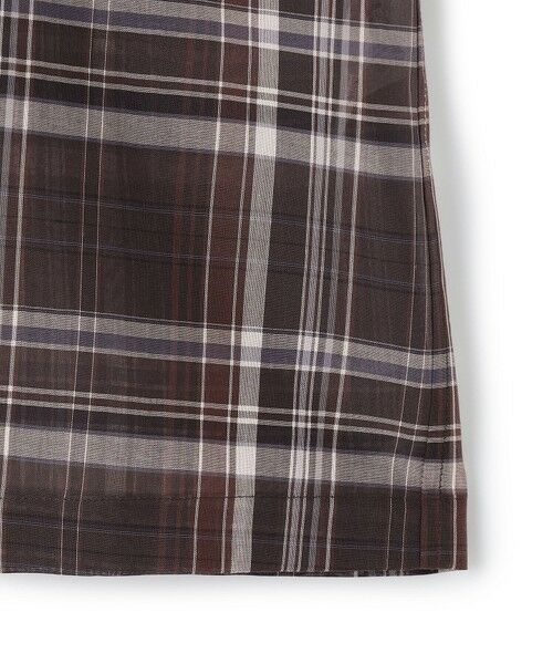 23区 / ニジュウサンク シャツ・ブラウス | 【見上愛さん着用】ハイツイストシアーチェック クロップド シャツ | 詳細12