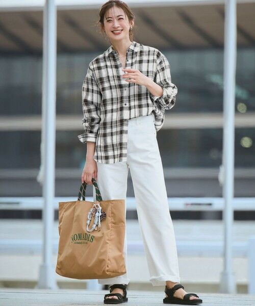 23区 / ニジュウサンク シャツ・ブラウス | 【見上愛さん着用】LIBECOリネン チェック シャツ | 詳細5