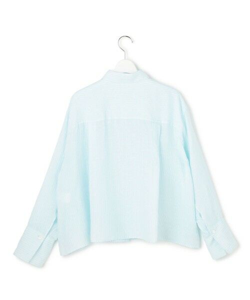 23区 / ニジュウサンク シャツ・ブラウス | LIBECOリネン ポケット刺繍 クロップドシャツ | 詳細18