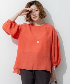 23区 / ニジュウサンク シャツ・ブラウス | LIBECOリネン ボリュームスリーブ ブラウス