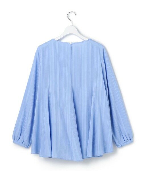 23区 / ニジュウサンク シャツ・ブラウス | ドビーストライプ クルーネック フレアブラウス | 詳細12