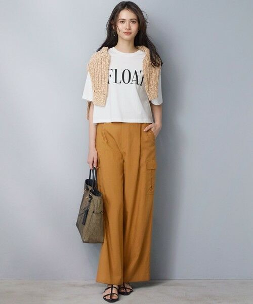 23区 / ニジュウサンク カットソー | 【SLOW/一部店舗限定】ヴィンテージライクジャージー クロップド ロゴ Tシャツ | 詳細1