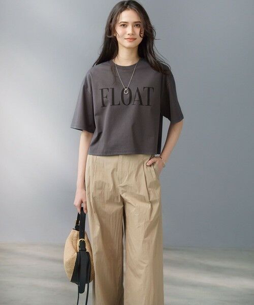 23区 / ニジュウサンク カットソー | 【SLOW/一部店舗限定】ヴィンテージライクジャージー クロップド ロゴ Tシャツ | 詳細3