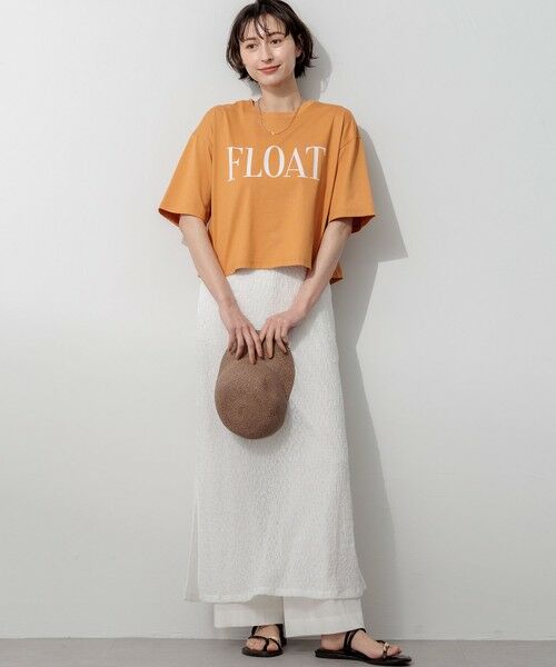 23区 / ニジュウサンク カットソー | 【SLOW/一部店舗限定】ヴィンテージライクジャージー クロップド ロゴ Tシャツ | 詳細7