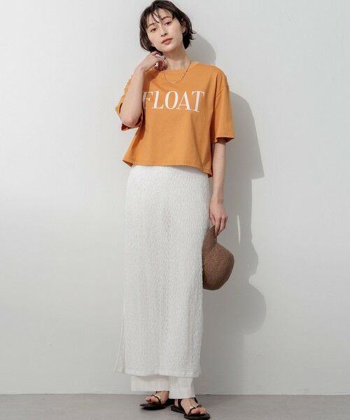 23区 / ニジュウサンク カットソー | 【SLOW/一部店舗限定】ヴィンテージライクジャージー クロップド ロゴ Tシャツ | 詳細8