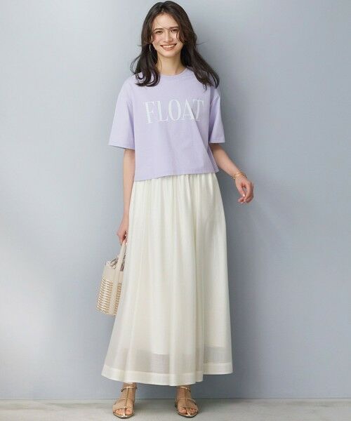 23区 / ニジュウサンク カットソー | 【SLOW/一部店舗限定】ヴィンテージライクジャージー クロップド ロゴ Tシャツ | 詳細10