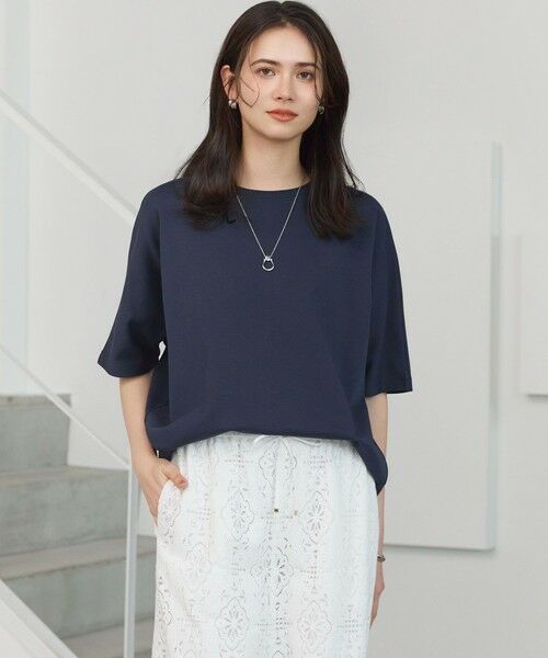 23区 / ニジュウサンク カットソー | 【SLOW/一部店舗限定】ライトダンボール ドルマンスリーブ カットソー（グレイッシュネイビー）