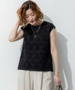 23区 / ニジュウサンク カットソー | コードエンブロイダリージャージー フレンチスリーブ カットソー