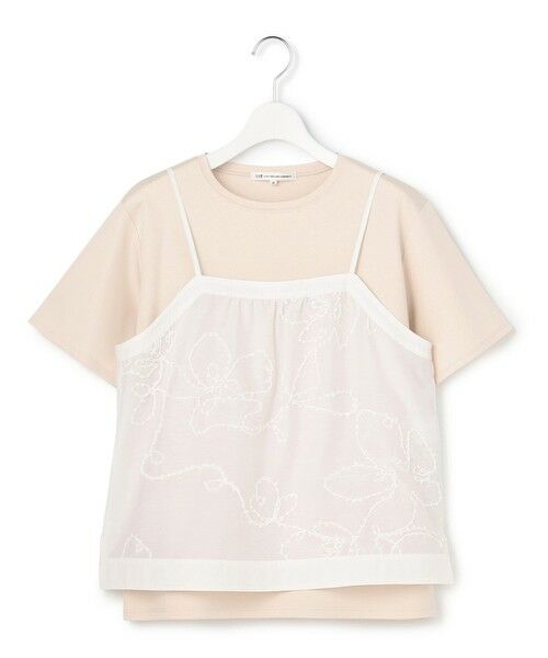 23区 / ニジュウサンク カットソー | 【一部予約】シアーエンブロイダリー キャミソール コンビ Tシャツ | 詳細8