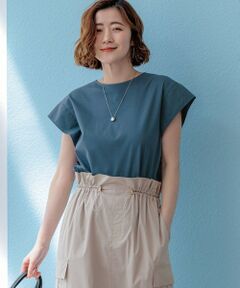 23区 / ニジュウサンク カットソー | スムースデザイン タフタスリーブ カットソー