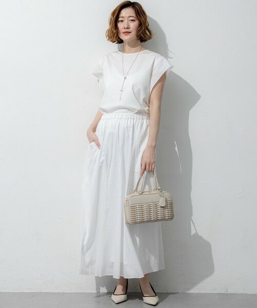 23区 / ニジュウサンク カットソー | スムースデザイン タフタスリーブ カットソー | 詳細1