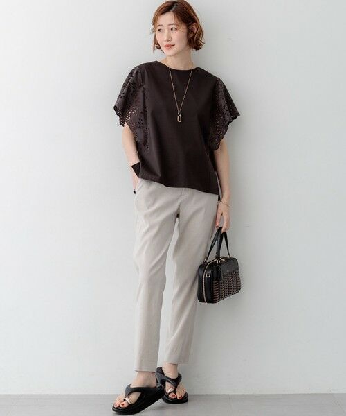 23区 / ニジュウサンク カットソー | カットワークエンブロイダリー デザインスリーブ トップス | 詳細19
